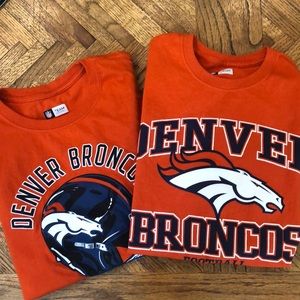 Two Denver Broncos T-Shirts, gently used